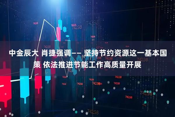 中金辰大 肖捷强调—— 坚持节约资源这一基本国策 依法推进节能工作高质量开展