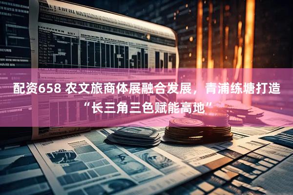 配资658 农文旅商体展融合发展，青浦练塘打造“长三角三色赋能高地”